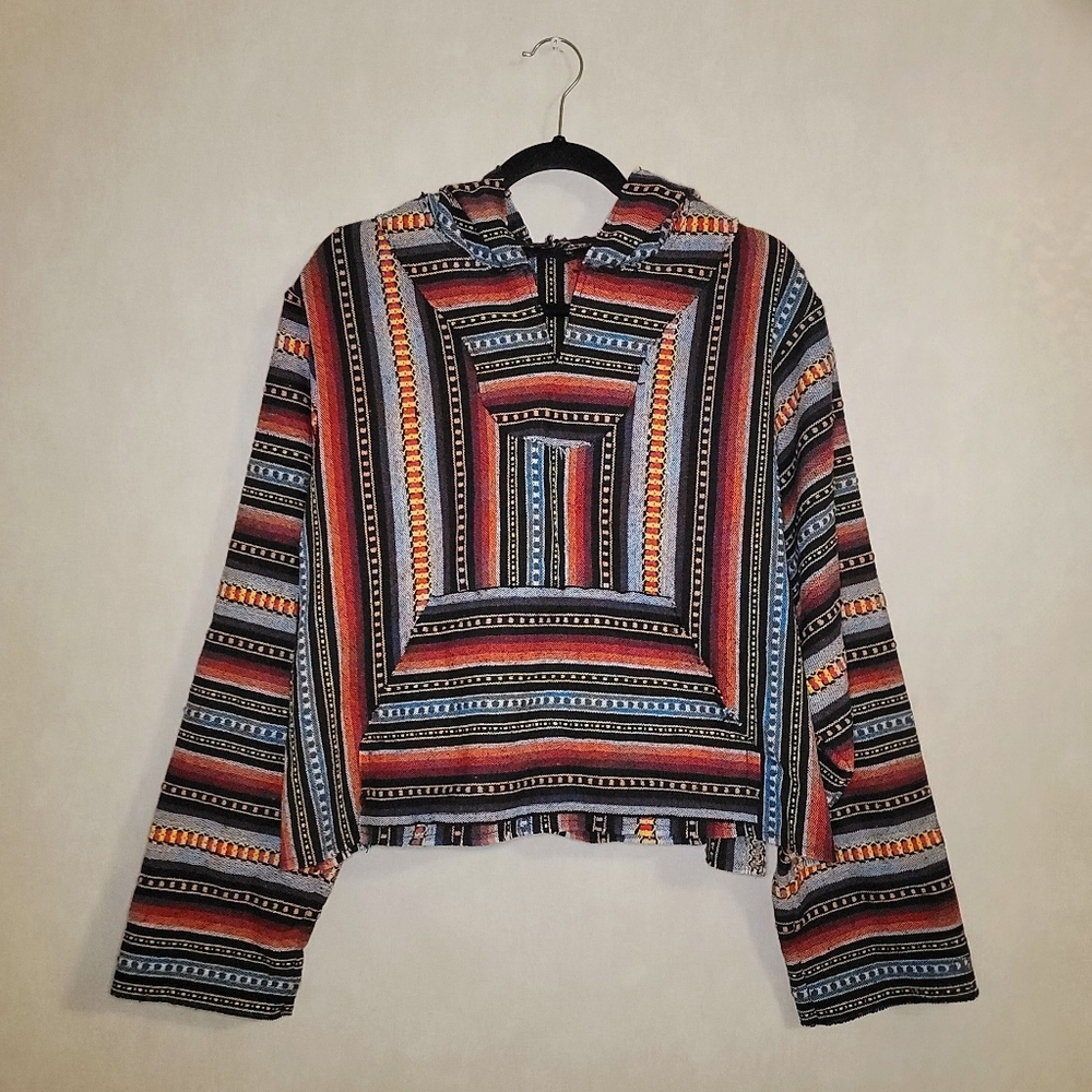 Handmade Tribal Print Baja Hoodie